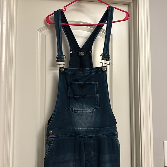 Denim overalls by celebrity pink jeans size L - Picture 1 of 4